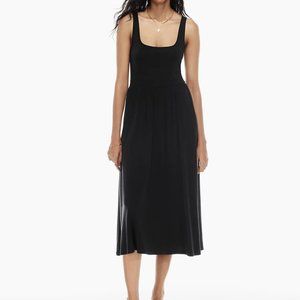 Aritzia Wilfred MARKET DRESS midi black size small